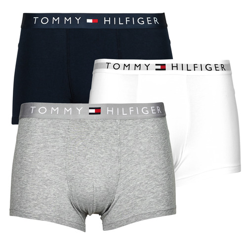 Sous-vêtements Homme Boxers Briefs Tommy Hilfiger 3P TRUNK WB X3 Gris / Blanc / Marine