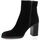 Chaussures Femme Boots Spaziozero Boots cuir velours Noir