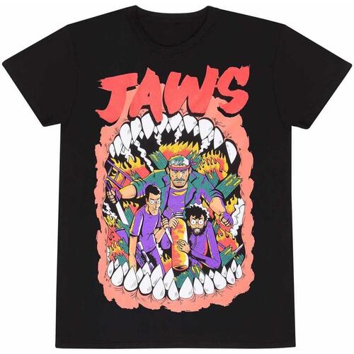 Vêtements T-shirts manches longues Jaws  Noir