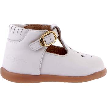 Chaussures Fille Bottines Babybotte Paris semi-ouvertes blanc Blanc