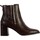 Chaussures Femme Boots The Divine Factory Bottines à Talon Marron