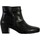 Chaussures Femme Boots Gabor Bottines à Talon Cuir Nappa Roma Noir
