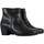 Chaussures Femme Boots Gabor Bottines à Talon Cuir Nappa Roma Noir