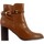 Chaussures Femme Boots Stripes Wedge Beach Sandal FW0FW05655 Desert Sky DW5 Bottine à Talon Cuir Marron