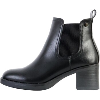 Chaussures Femme Boots Mules à Enfiler Alénoa Bottine à Zip Noir
