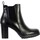 Chaussures Femme Boots The Divine Factory Bottine à Talon Noir