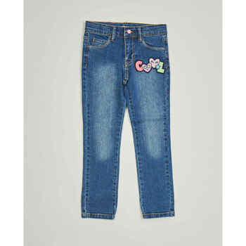 Vêtements Fille Jeans Billieblush Jean fille  en coton stretch avec patch Bleu
