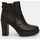 Chaussures Femme Bottines Bata Bottines pour femmes avec talon et Noir