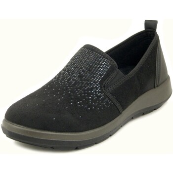 Chaussures Femme Slip ons Inblu Arthur & Aston, Confort, Suedine-WG43 Noir
