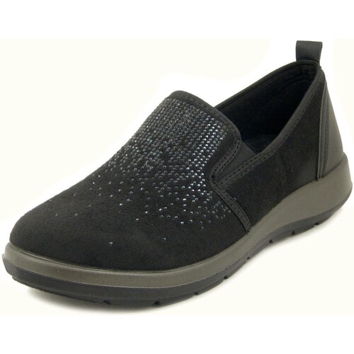 Chaussures Femme Slip ons Inblu Walk In Pitas, Confort, Suedine-WG43 Noir