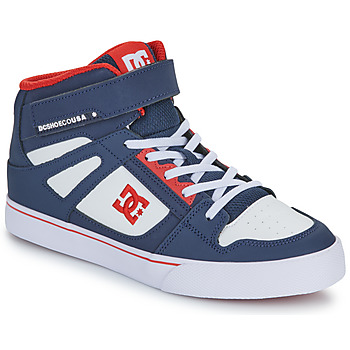 Chaussures Garçon Baskets montantes DC Cool Shoes PURE HIGH-TOP EV Marine / Rouge