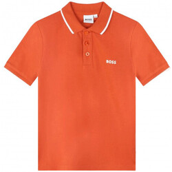 Vêtements Enfant Ce mois ci BOSS Polo junior  Orange  J25089/388 - 12 ANS Orange