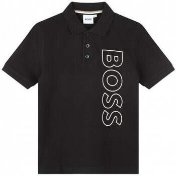 Vêtements Enfant T-shirts & Polos BOSS Polo Junior  noir J25098/09B - 12 ANS Noir