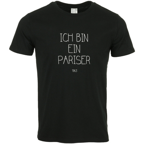 Vêtements Homme T-shirts manches courtes Civissum I Bin Ein Pariser Noir