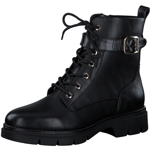Chaussures Femme Boots Tamaris Boots lacets 25289-41-BOTTES Noir