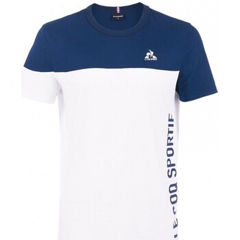 Vêtements Homme T-shirts & Polos Le Coq Sportif TEE-SHIRT SS N 1 - DRESS BLUES/N - L Bleu