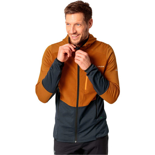 Vêtements Homme Sweats Vaude Men's Monviso Hooded Grid Fleece straight Jacket Jaune