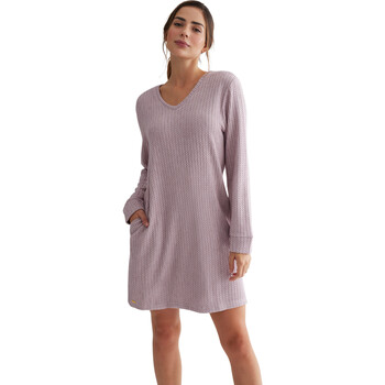 Vêtements Femme Pyjamas / Chemises de nuit Selmark Chemise de nuit manches longues Espiga Rose