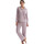 Vêtements Femme Pyjamas / Chemises de nuit Selmark Pyjama pantalon chemise manches longues Espiga Rose