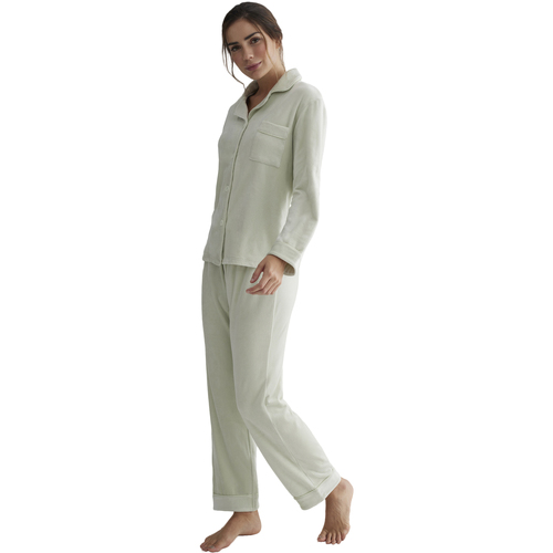 Selmark Tenue détente et intérieur pyjama pantalon chemise Polar Vert -  Vêtements Pyjamas / Chemises de nuit Femme 76,40 €