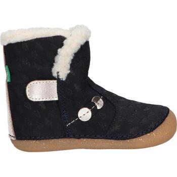 Chaussures Fille Bottes Kickers 909740-10 SO WINDY Bleu