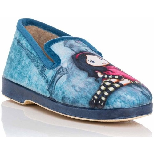 Chaussures Femme Chaussons Chapines 762 Bleu