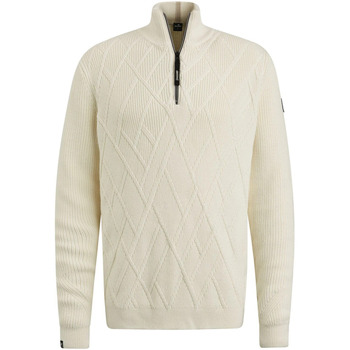 Vêtements Homme Sweats Vanguard Pullover Demi-Zip Structure Ecru Multicolore