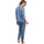 Vêtements Femme Pantalons, jupes, shorts Tenue détente et intérieur pyjama pantalon haut Tricot Bleu