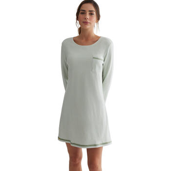 Vêtements Femme Pyjamas / Chemises de nuit Selmark Chemise de nuit manches longues Rayas Vert