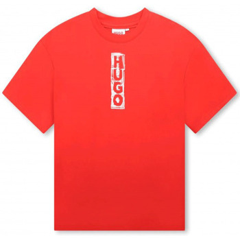 Vêtements Enfant T-shirts & Polos BOSS Tee shirt  junior rouge G25140/990 - 12 ANS Rouge