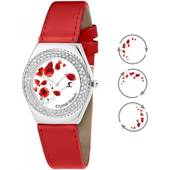 Sc Crystal MF316-COQUELICOT+BRACELET006-ROUGE Rouge