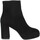 Chaussures Femme Bottines Les Venues 4050 Velours Femme Nero Noir