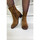 Chaussures Femme Bottines Aliwell - Bottines ALIAS Velours Camel Marron