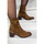 Chaussures Femme Bottines Aliwell - Bottines ALIAS Velours Camel Marron