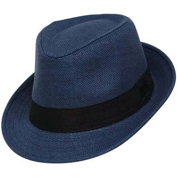 Accessoires textile Homme Chapeaux Chapeau-Tendance Chapeau trilby BRAD T55 Bleu