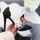 Chaussures Femme Escarpins Sans marque Escarpins noir en suede Noir