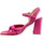 Chaussures Femme Multisport Divine Follie Sabot Nodo Pelle Tacco Largo Rosa Fuxia 2589-14 Rose