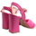Chaussures Femme Bottes Divine Follie Sabot Nodo Pelle Tacco Largo Rosa Fuxia 2589-14 Rose