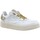 Chaussures Femme Multisport Fourline Sneaker Low Max Sneaker Donna Bianco Lamè Oro X93 Blanc