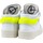 Chaussures Femme Bottes Fourline Sneaker Mid Max Donna Bianco Giallo Fluo X100 Blanc