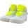 Chaussures Femme Bottes Fourline Sneaker Mid Max Donna Bianco Giallo Fluo X100 Blanc