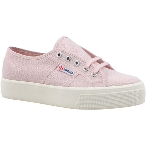 Chaussures Femme Bottes Superga 2730 Mid Sneaker Donna Pink Ish Avorio S2127IW Rose