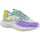 Chaussures Femme Multisport L4k3 Mr Big X Sneaker Donna Violet Yellow Y02 Multicolore