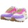 Chaussures Femme Bottes L4k3 Mr Big V Sneaker Donna Violet Beige Y06 Multicolore