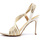 Chaussures Femme Bottes Guess Sandalo Bicolor Donna White Platino FL6FIZLEL03 Blanc