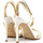 Chaussures Femme Bottes Guess Sandalo Bicolor Donna White Platino FL6FIZLEL03 Blanc