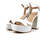 Chaussures Femme Bottes Guess Sandalo Tacco Alto Donna White FL6ZLEELE03 Blanc