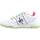 Chaussures Femme Multisport Chiara Ferragni Sneaker Low Donna White Light Green CF3003-159 Blanc