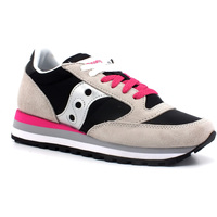 Chaussures media Multisport Saucony counter Jazz Triple Sneaker Donna Grey Black S60530-29 Gris