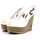 Chaussures Femme Bottines U.S Polo Assn. U.S. POLO ASSN. Sandalo Zeppa Donna White AYLIN013 Blanc